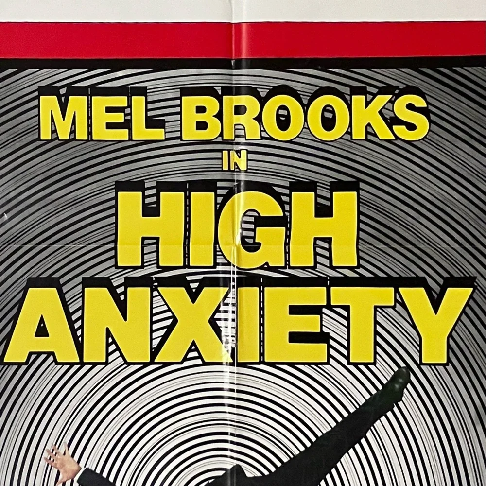 HIGH ANXIETY Original 1977 Poster / Mel Brooks Comedy / Some Defects / Colorful - Picture 2 of 11